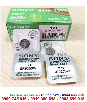Sony SR920SW-371, Pin đồng hồ Sony SR920SW-371 silver oxide 1.55v (Vỉ 1viên)